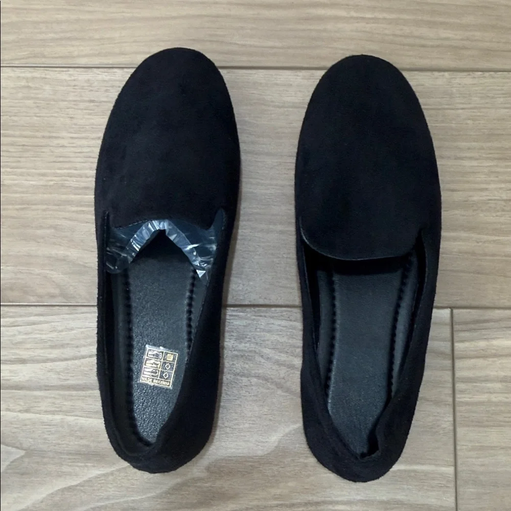 Black Suede Women's Flats
